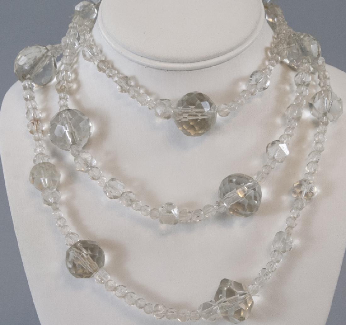 Necklace Strands w Antique Hand Cut Crystal Beads (1 of 5)