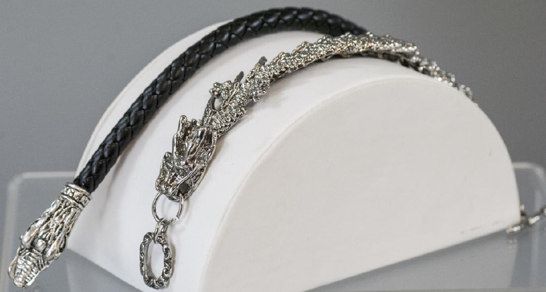 Two Chinese Dragon Head Bracelets (1 of 6)