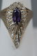 Estate Ring by Erte - 14k Gold, Diamond & Amethyst - 2
