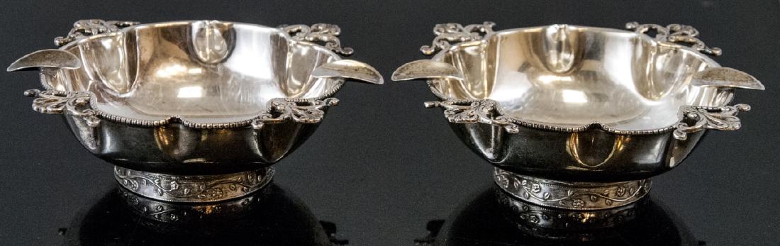 Pair of European Sterling Silver Footed Ash Trays (1 of 8)