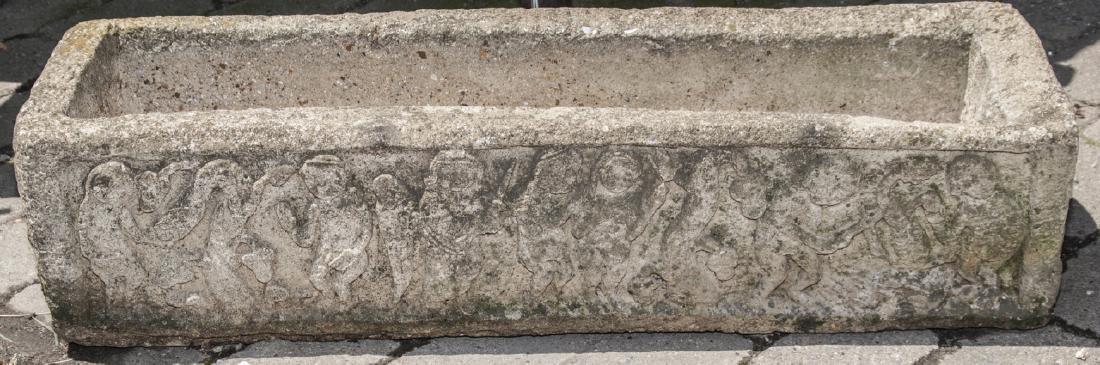 Antique Cast Stone Garden Planter Box / Trough (1 of 4)