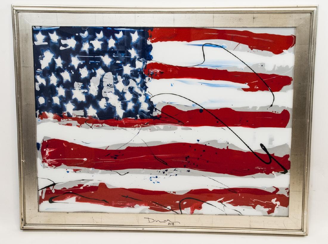 David McClain Contemporary Folk Art Flag Painting (1 of 5)