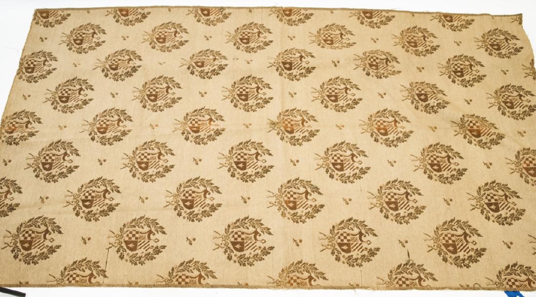Antique Continental Tapestry Panel w Shields (1 of 3)
