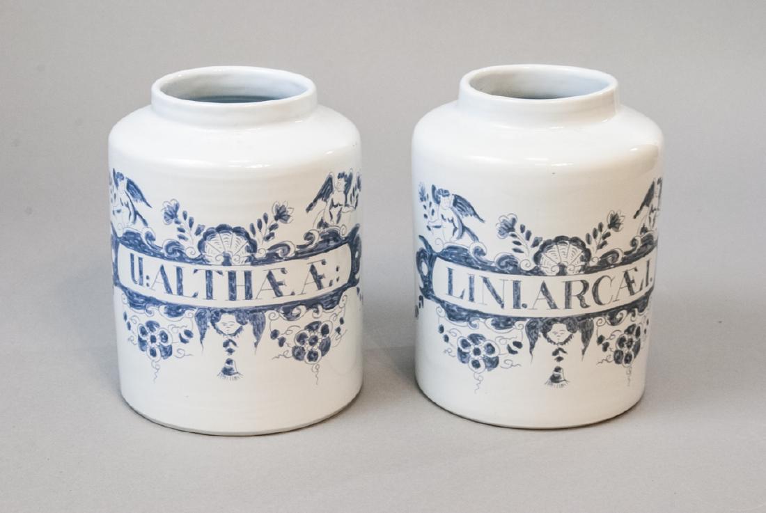 Pair of Delft / Dutch Signed Pottery Vessels (1 of 6)
