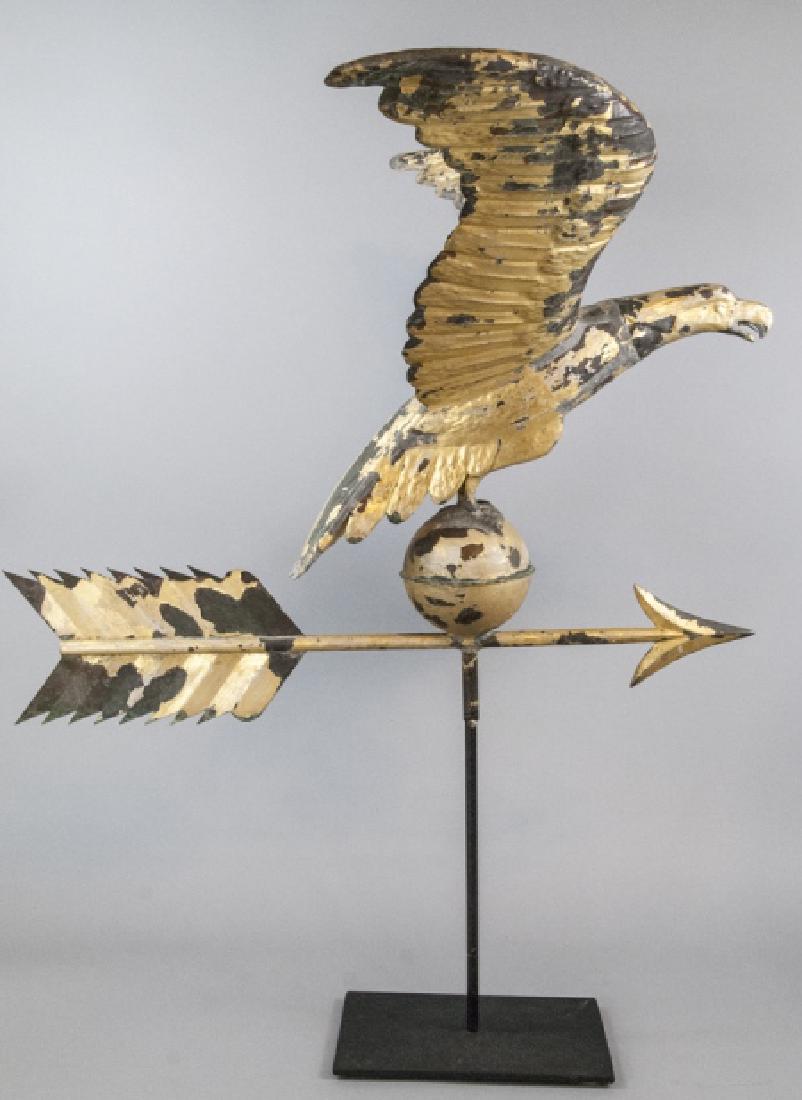 Antique 19th C Gilt American Eagle Weathervane (1 of 8)