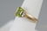 Estate 14kt Yellow Gold Peridot & Diamond Ring - 3