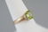 Estate 14kt Yellow Gold Peridot & Diamond Ring - 4