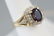Vintage Yellow Gold & Diamond Ladies Cocktail Ring - 3