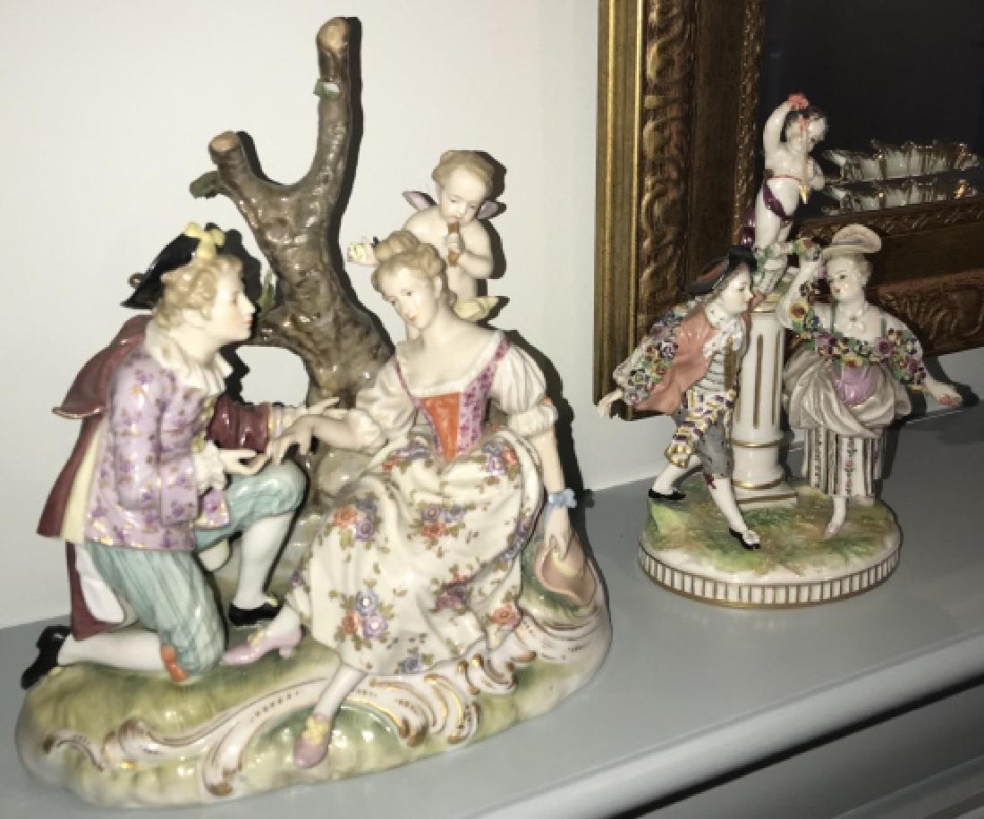 Two Antique Porcelain Hand Painted Statues (1 of 5)