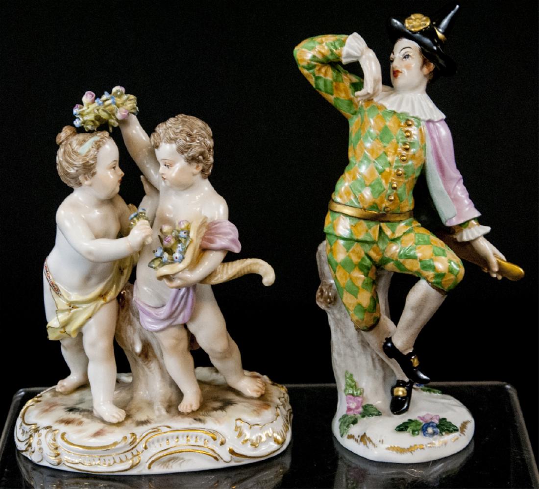 Two Meissen Style Neoclassical Figurines (1 of 5)