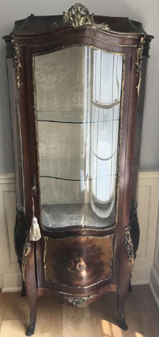 French Rococo Style Gilt Bronze Mounted Vitrine (1 of 5)