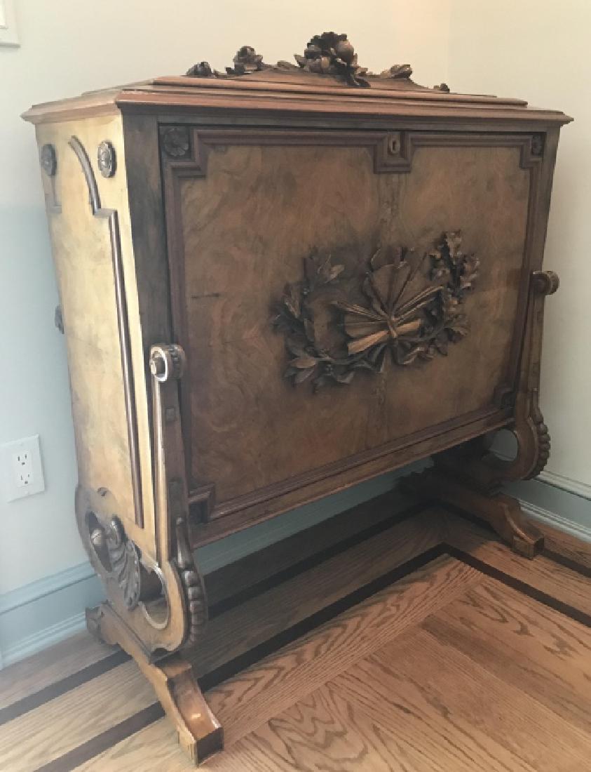 Antique 19th C Black Forest Style Carved Cabinet (1 of 4)