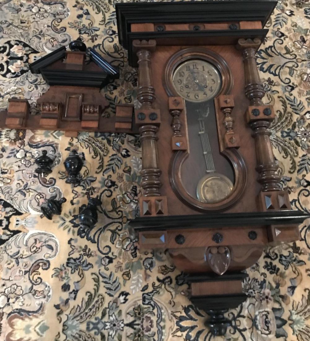 Antique Vienna Style Carved Case Wall Clock (1 of 4)
