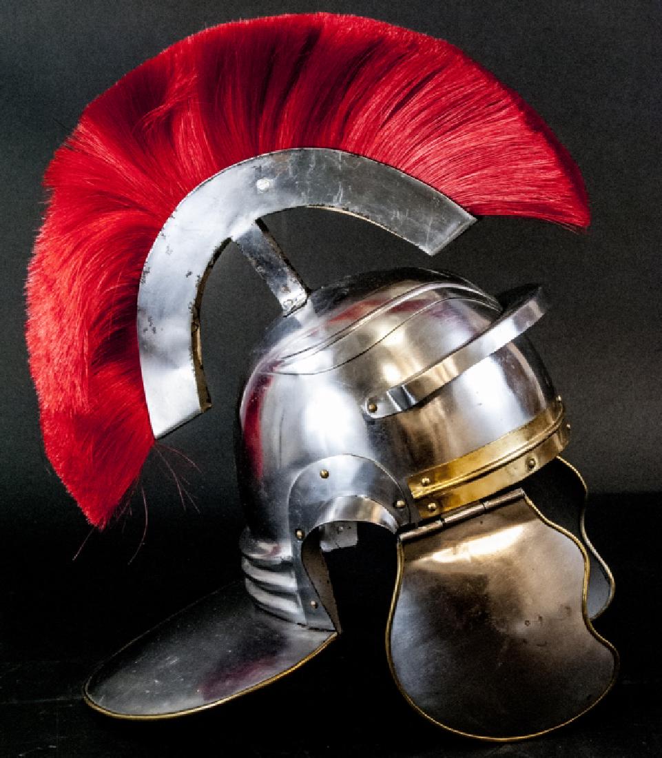 Greco / Roman Style Metal Helmet / Armor Piece (1 of 6)