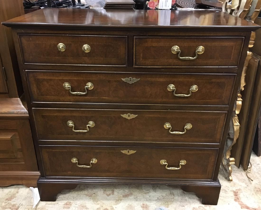 Federal Style Walnut & Inlay Chest of Drawers (1 of 4)
