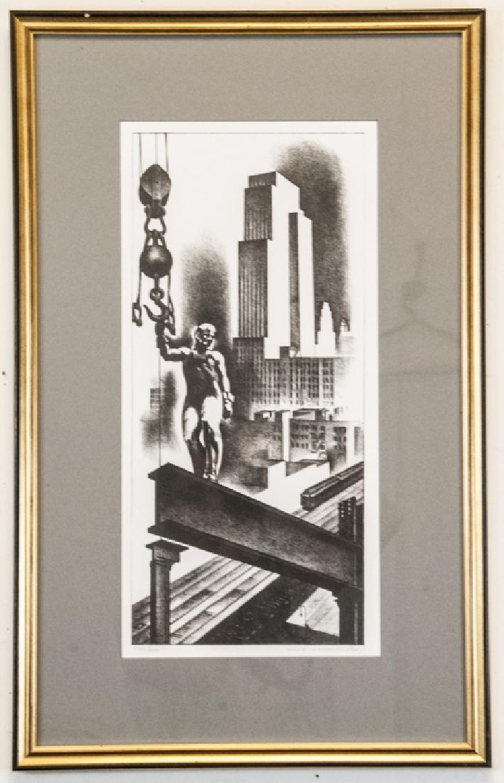 Louis Lozowick "Above the City" Lithograph Signed (1 of 7)