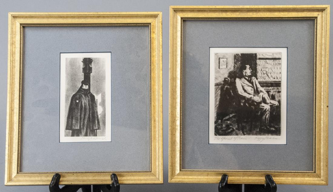 American Lithographs Peggy Bacon Joseph Hirsch (1 of 8)