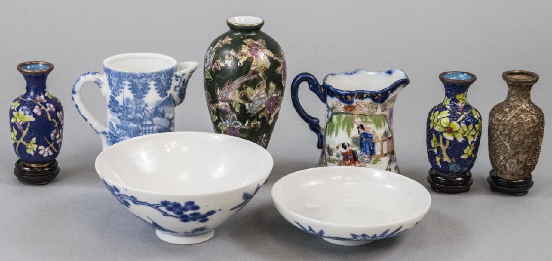 Lot of Small Chinese Porcelain & Cloisonne Items (1 of 8)