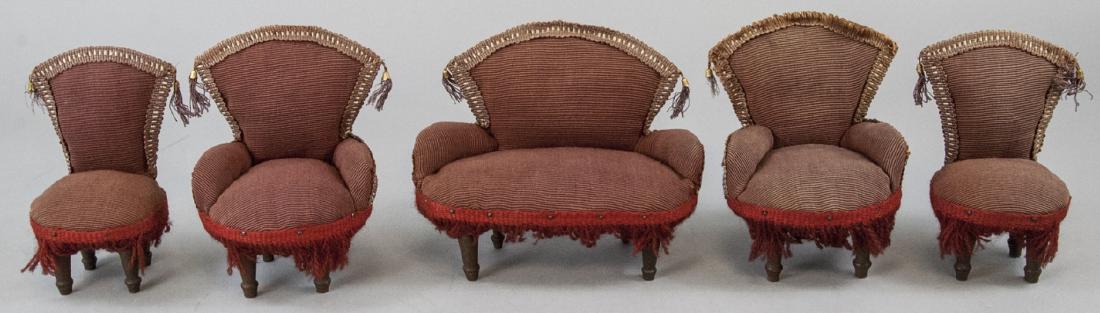 Antique 19th C Dollhouse / Doll Size Parlor Set (1 of 4)