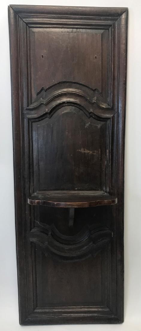 Antique 19th C Carved Wall Panel w Shelf Bracket (1 of 6)