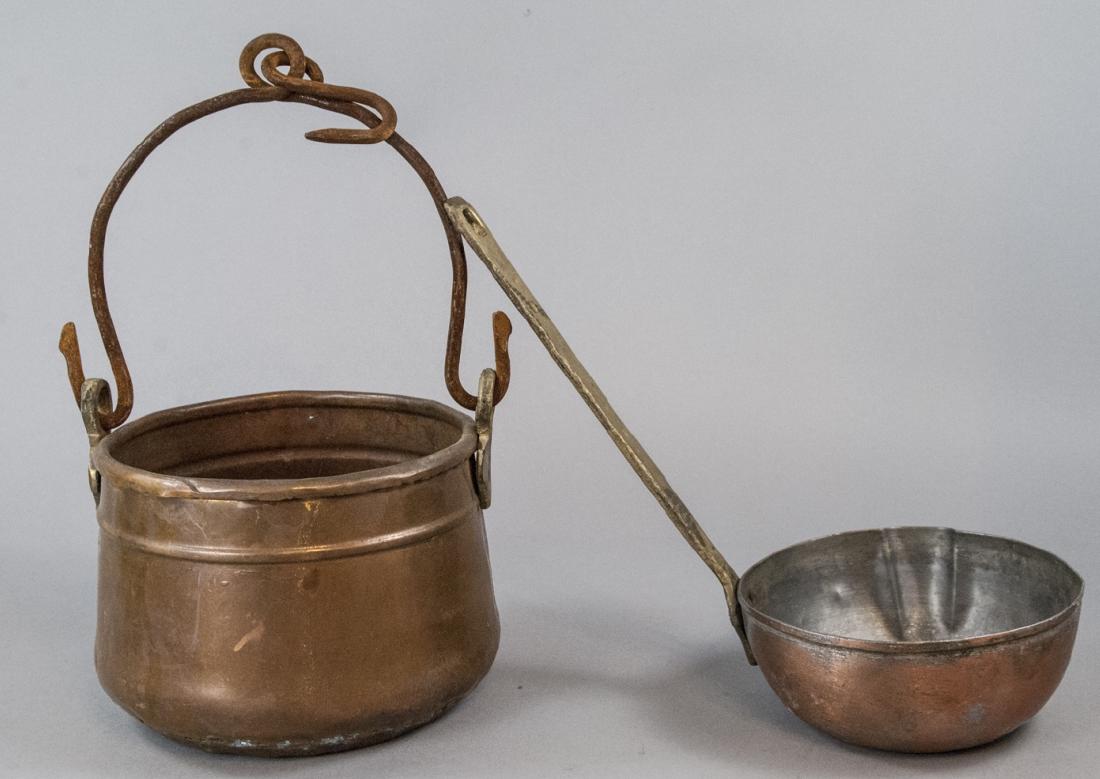 Antique Copper & Brass  Hearth Cooking Tools (1 of 5)