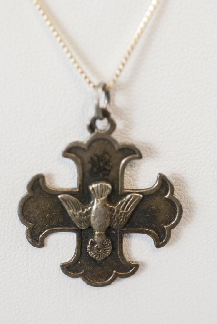 Antique Swallow Holding Wreath Maltese Cross (1 of 4)