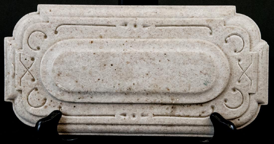 Antique 19th C Architectural Salvage Carved Marble (1 of 4)