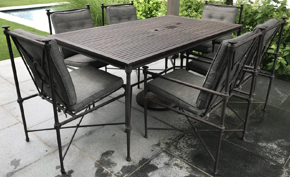 Restoration Hardware Outdoor Dining Table Chairs