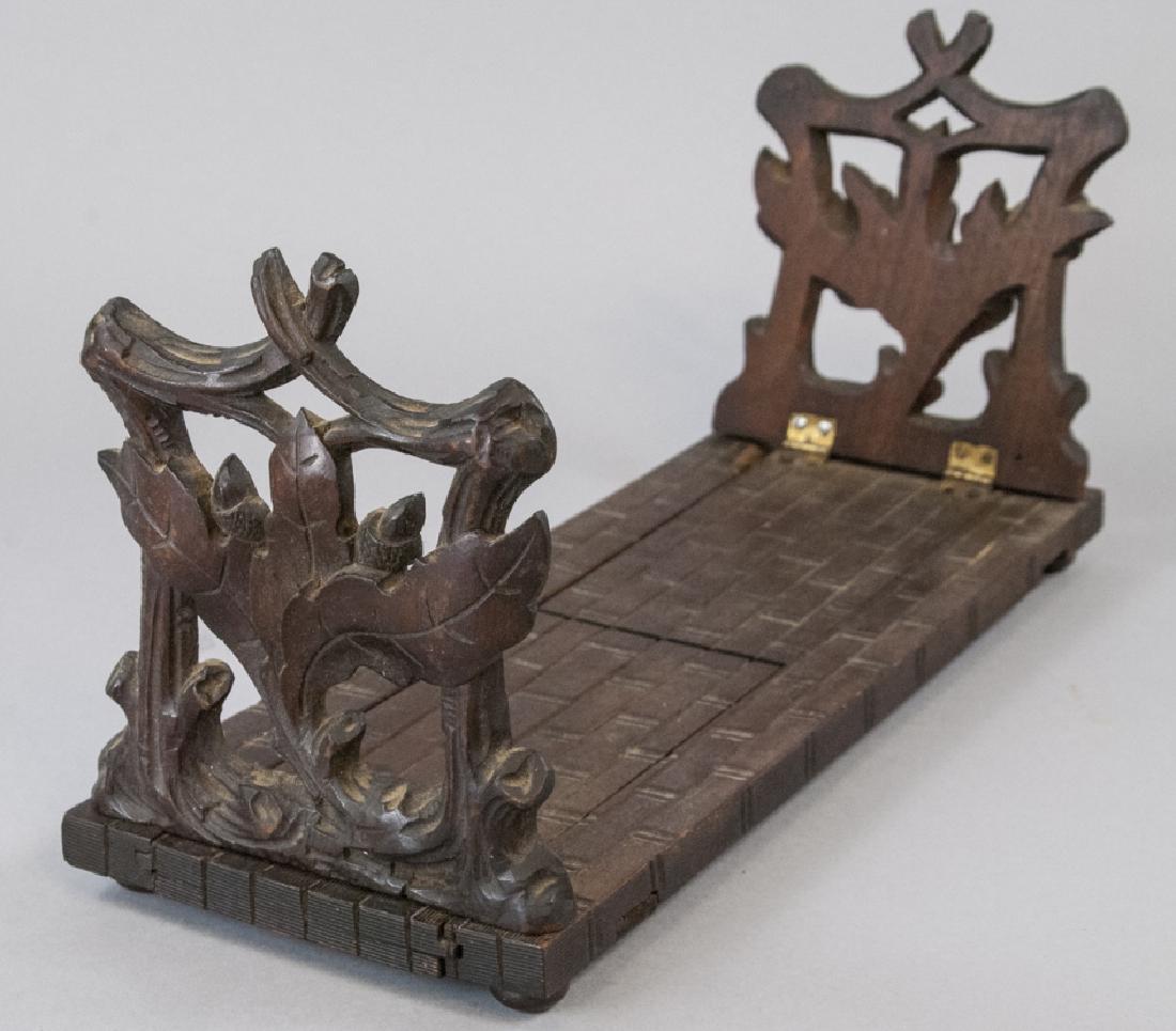 Antique Carved Wood Black Forest Book Stand (1 of 5)