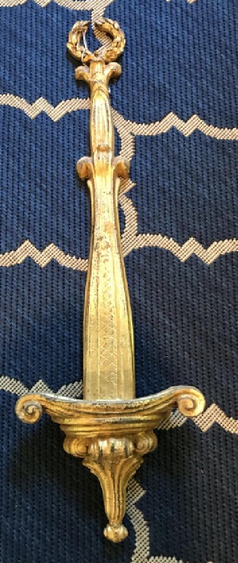 Gold Tone French Empire Style Plate Display Stand (1 of 1)