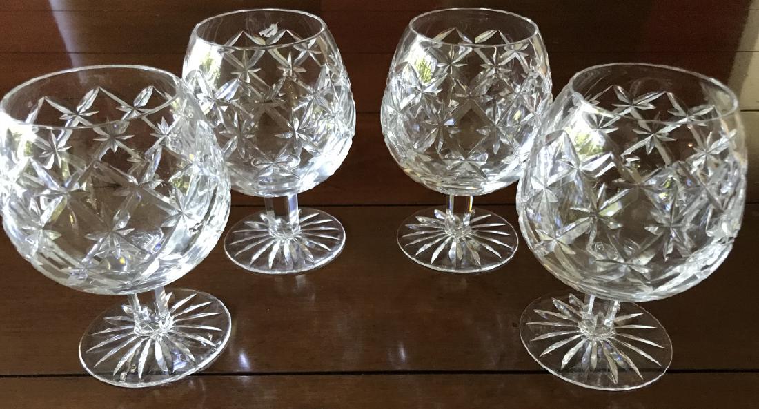 Set of Four Tiffany & Co Cut Crystal Goblets (1 of 2)