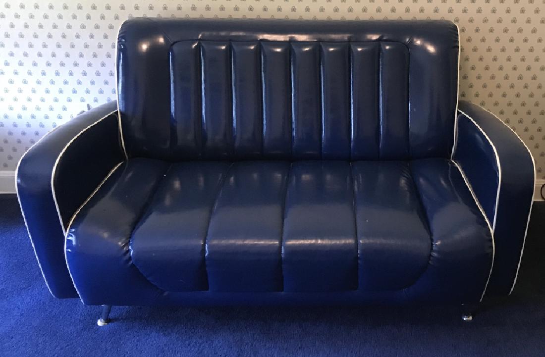 Retro Style Vinyl Upholstered Sofa / Settee (1 of 3)