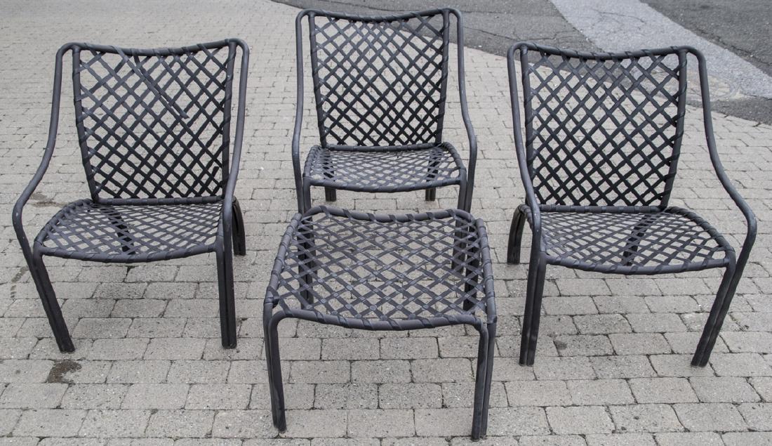 Brown Jordan Outdoor / Patio Table & 3 Arm Chairs (1 of 5)