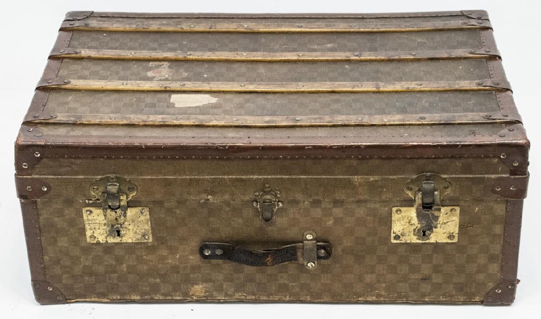 19C Ant. Cabin Trunk in the Vuitton Damier Style (1 of 6)