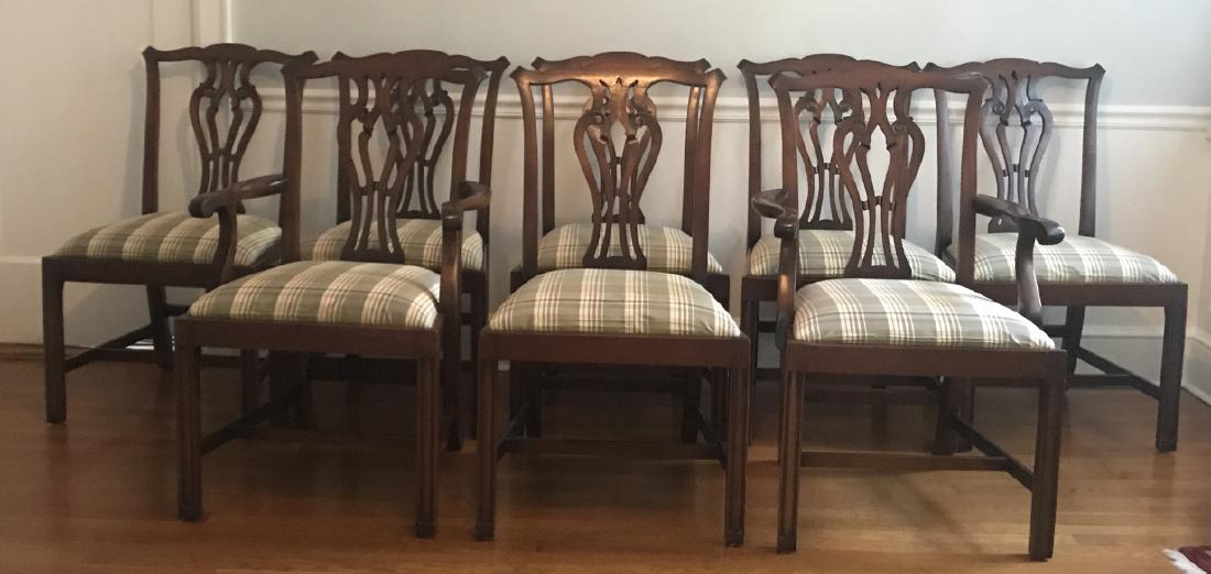 8 Ardley Hall Chippendale Style Dining Chairs (1 of 8)
