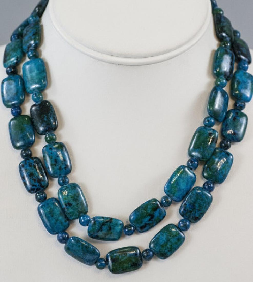 Pair Contemporary Carved Hardstone Necklace Strand (1 of 6)