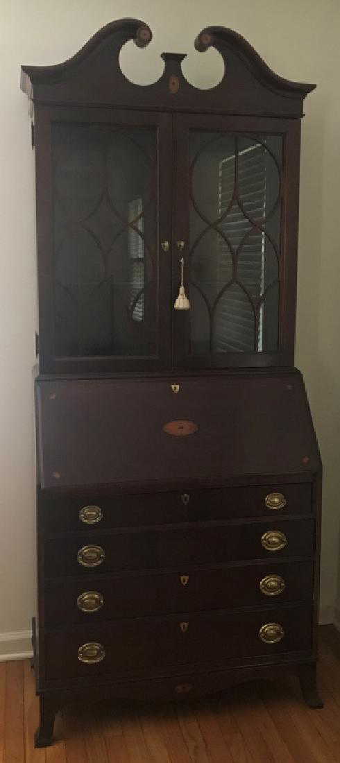 Jasper Cabinet Mahogany Secretary Desk W Hutch