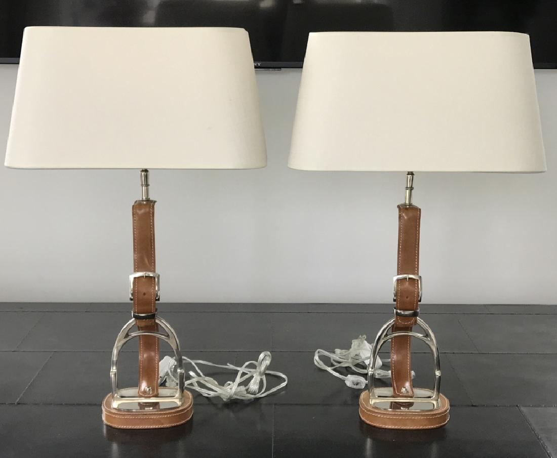 Pair Eich Holtz Olympia Equestrian Table Lamps (1 of 5)