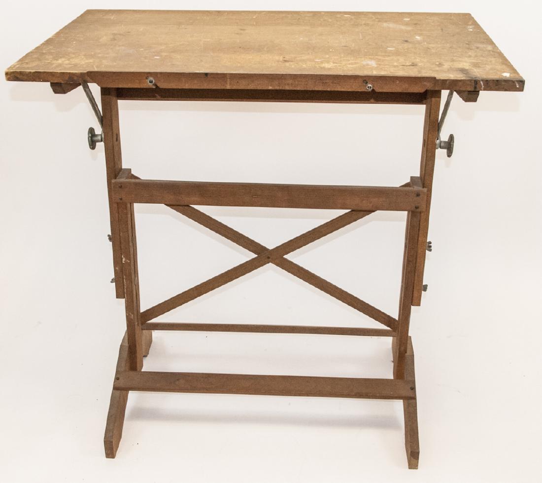 Artists Drafting / Drawing Table W Adjustable Top (1 of 3)