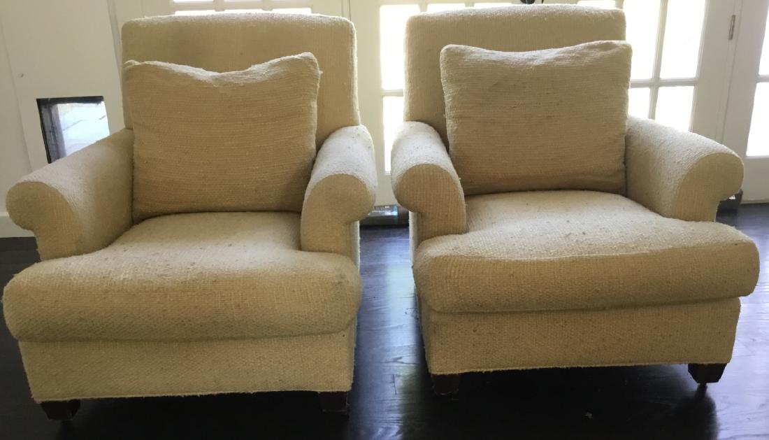 Pair Traditional Style Ralph Lauren Arm Chairs (1 of 4)