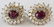 Estate 18kt Yellow Gold Ruby 2.5 Carat Diamond Earrings