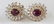 Estate 18kt Yellow Gold Ruby 2.5 Carat Diamond Earrings - 2