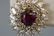 Estate 18kt Yellow Gold Ruby 2.5 Carat Diamond Earrings - 4