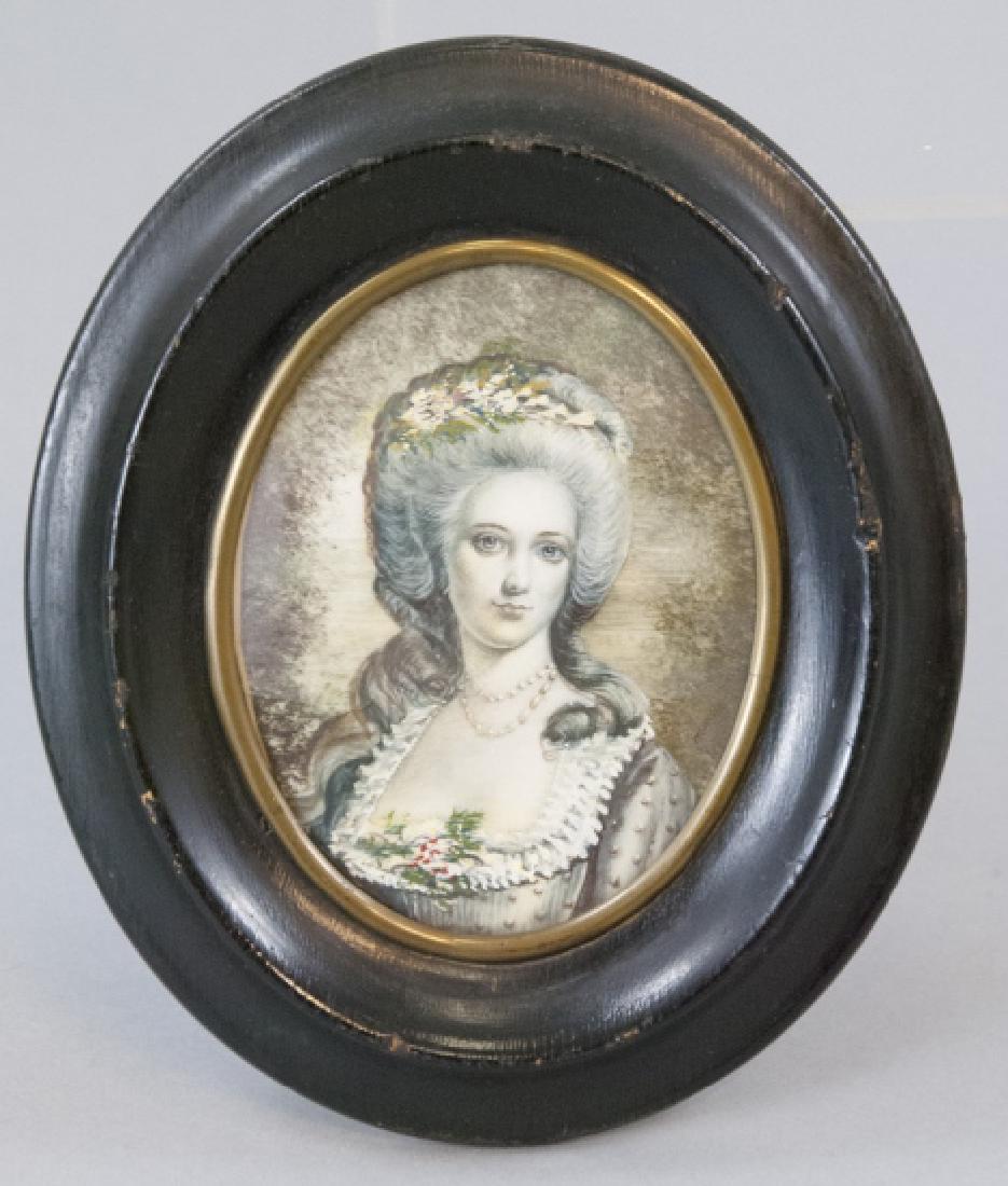 Antique Continental Portrait Miniature of a Noble (1 of 4)