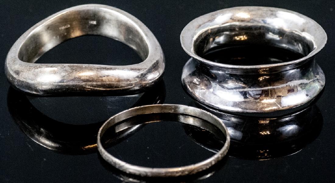 Three Sterling Silver Bangle Bracelets (1 of 8)