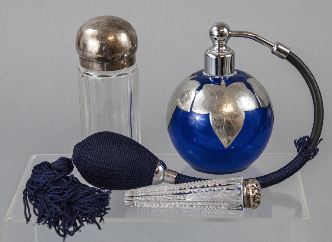 Three Vintage / Antique Sterling Perfume Bottles (1 of 7)