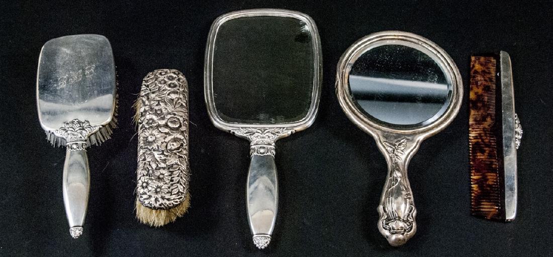 Antique Sterling Silver Clad Vanity Items (1 of 7)