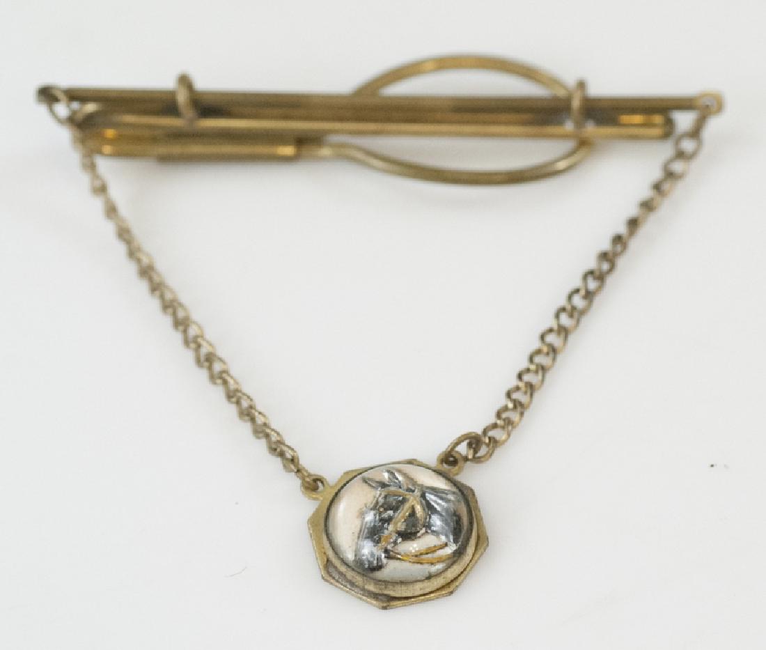 Antique Essex Crystal Style Equestrian Brooch Pin