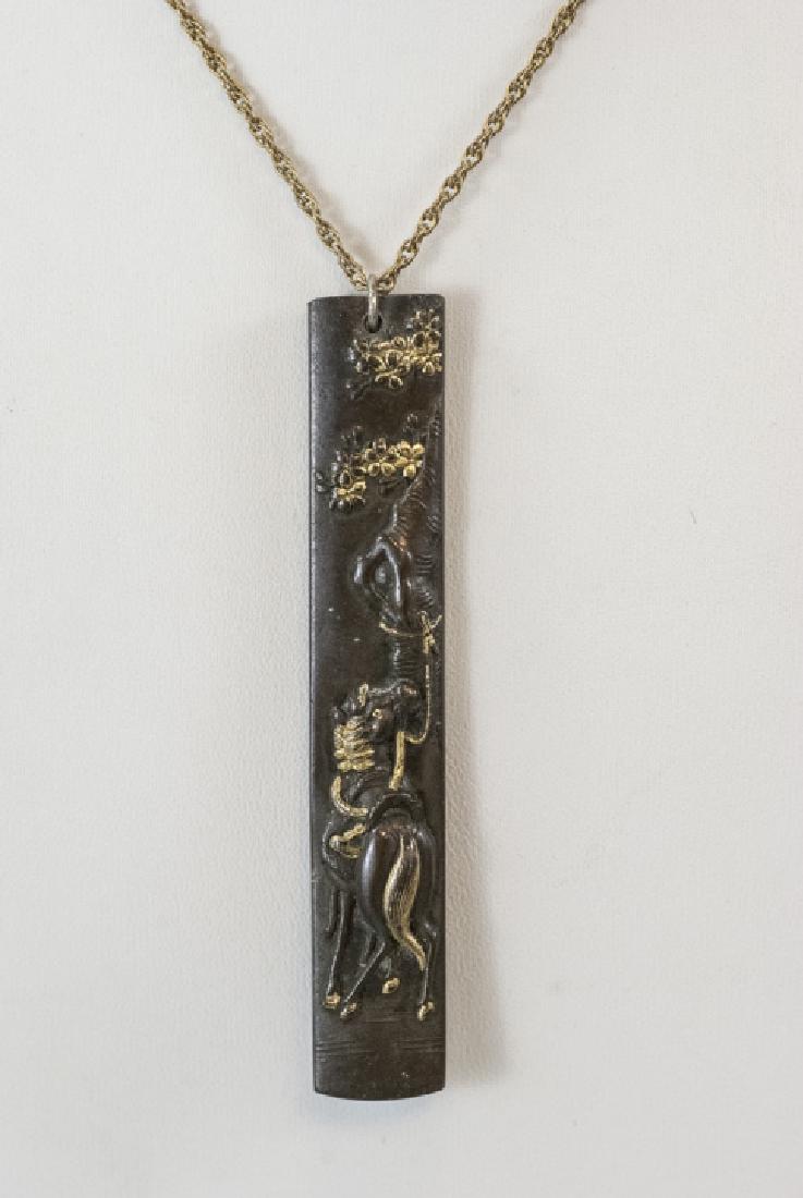 Antique 19th C Meiji Japanese Necklace w Chain (1 of 8)