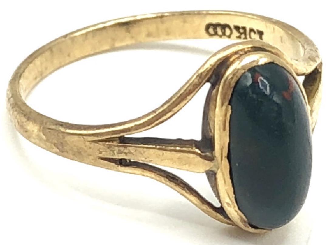 Victorian 10k Gold Bloodstone Ring (1 of 4)